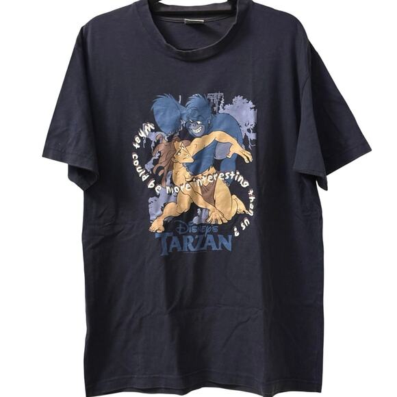 Vintage 90s Tarzan and Terk Disney Movie Promo Shirt Adult Large